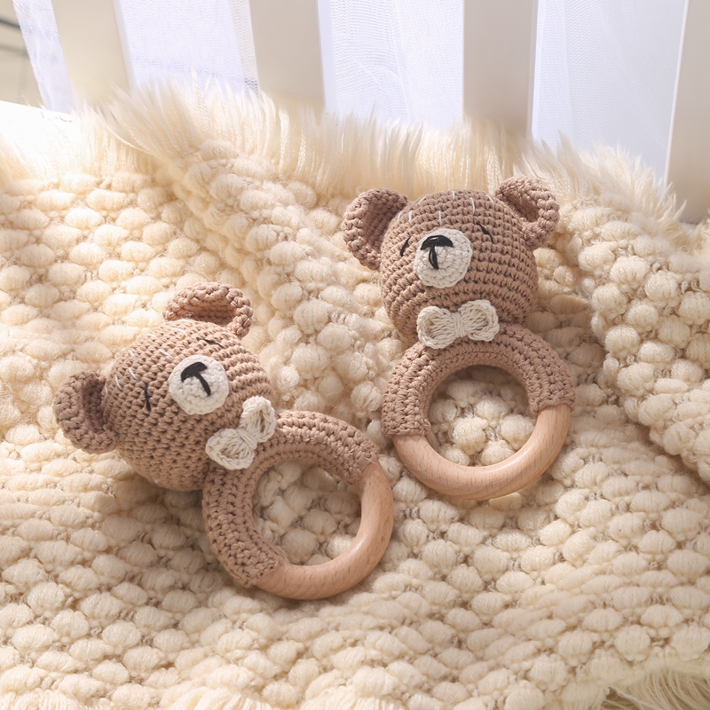 1Pc Baby Wooden Rattle Toys Wo – Baby Products Rabbit Bewertung und Preis