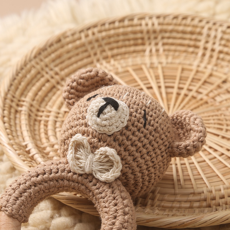 1Pc Baby Wooden Rattle Toys Wo – Baby Products Rabbit Bewertung und Preis