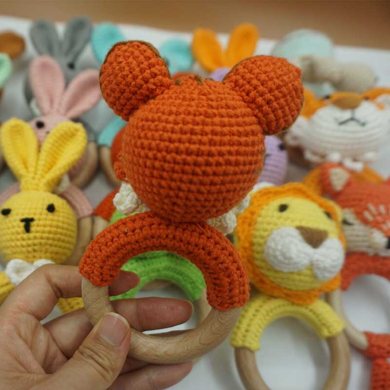 1PC Rabbit Tiger Lion Crochet  – Baby Products Rabbit Bewertung und Preis