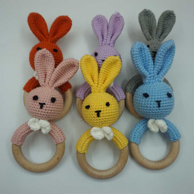 1PC Rabbit Tiger Lion Crochet  – Baby Products Rabbit Bewertung und Preis