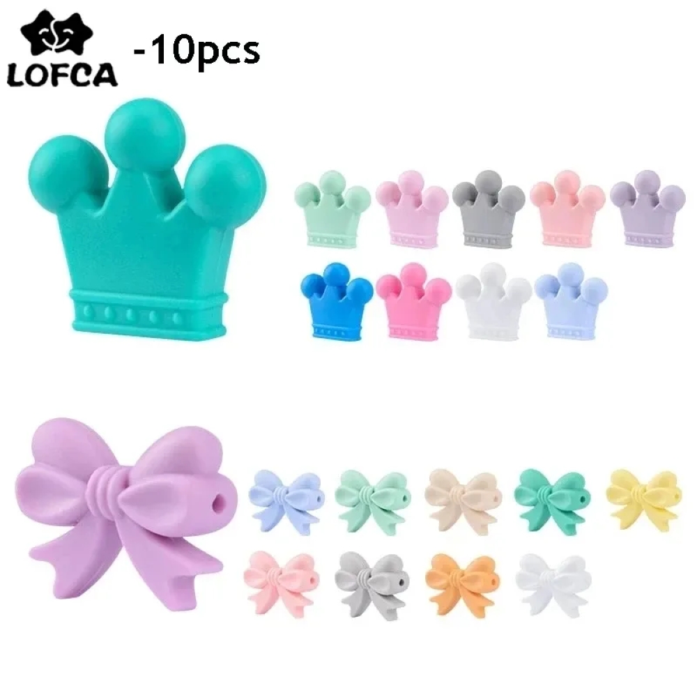 LOFCA 10pcs/lot Silicone Crown – Baby Products Expo Bewertung und Preis